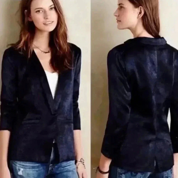 Revolve Anthropologie Capulet Notch Collar Boyfriend Blazer NWOT Size M - Picture 1 of 8
